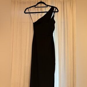 Abercrombie & Fitch Black One-Shoulder Dress